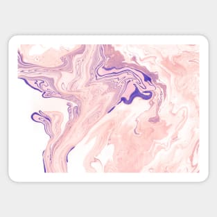 Pink and Navy Marble Sticker